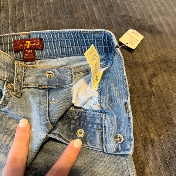 7 For All Mankind Light Baby Jeans | 12M | NWT - Picture 3 of 5